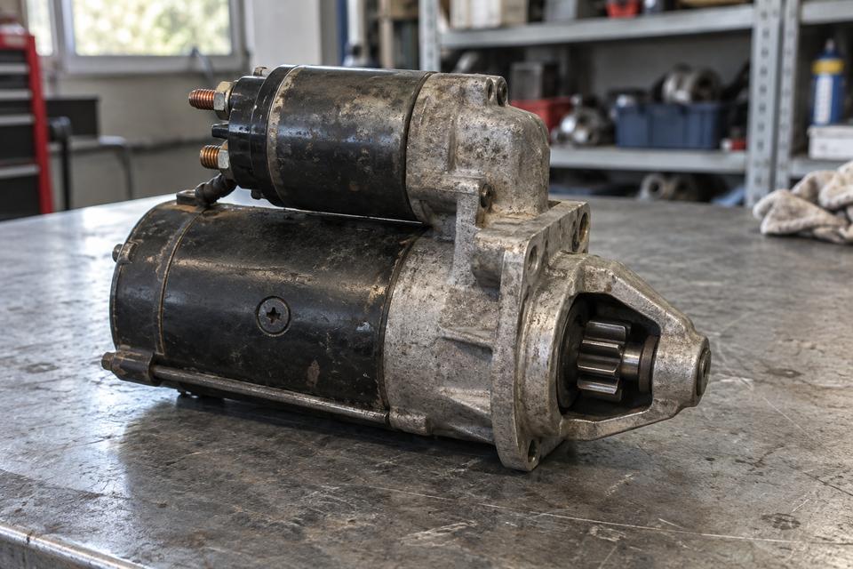Startermotor & startrelæ – motiv fra bilens teknik og vedligeholdelse